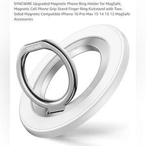3/$30 - SYNCHWIRE  Magnetic Phone Ring Holder - MagSafe Grip